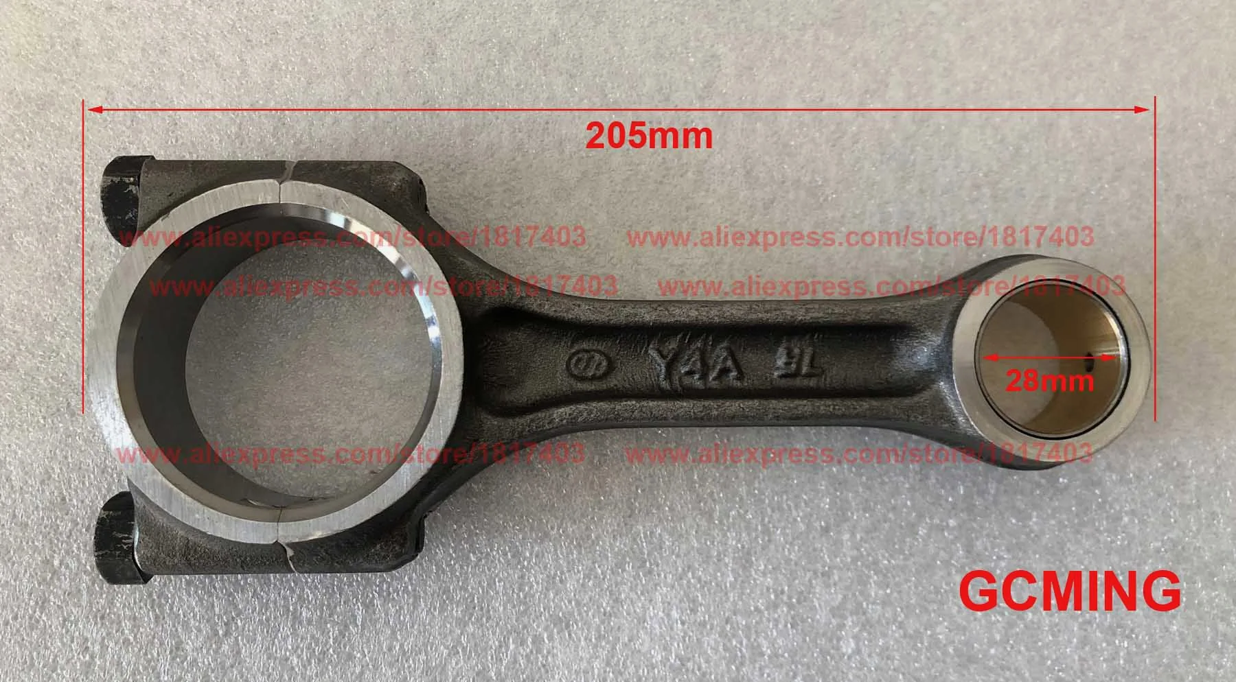 Yangdong Y485-04202 Connecting rod assembly + Y480G-04003a Connecting rod bearing shell, Yangdong Y385T engine
