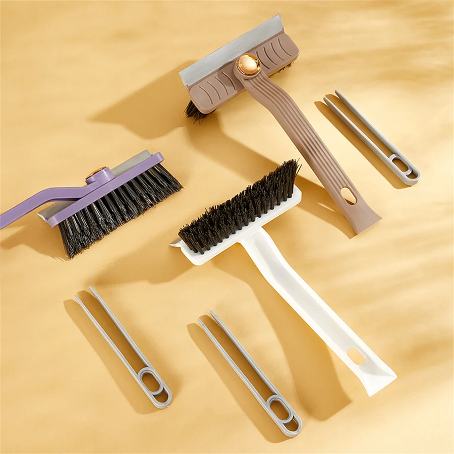 Rotary Multi-functional Set With One Swipe Kitchen Slit Clean Brush Hard Bristle Brush Bathroom Tile Seamless Brush Wall Brush