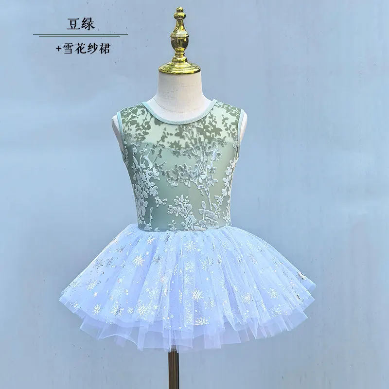 Costume de danse pour filles, justaucorps de gymnastique, robe de princesse, Costume de danse pour femmes, justaucorps de Ballet professionnel, Tutu, article pour filles