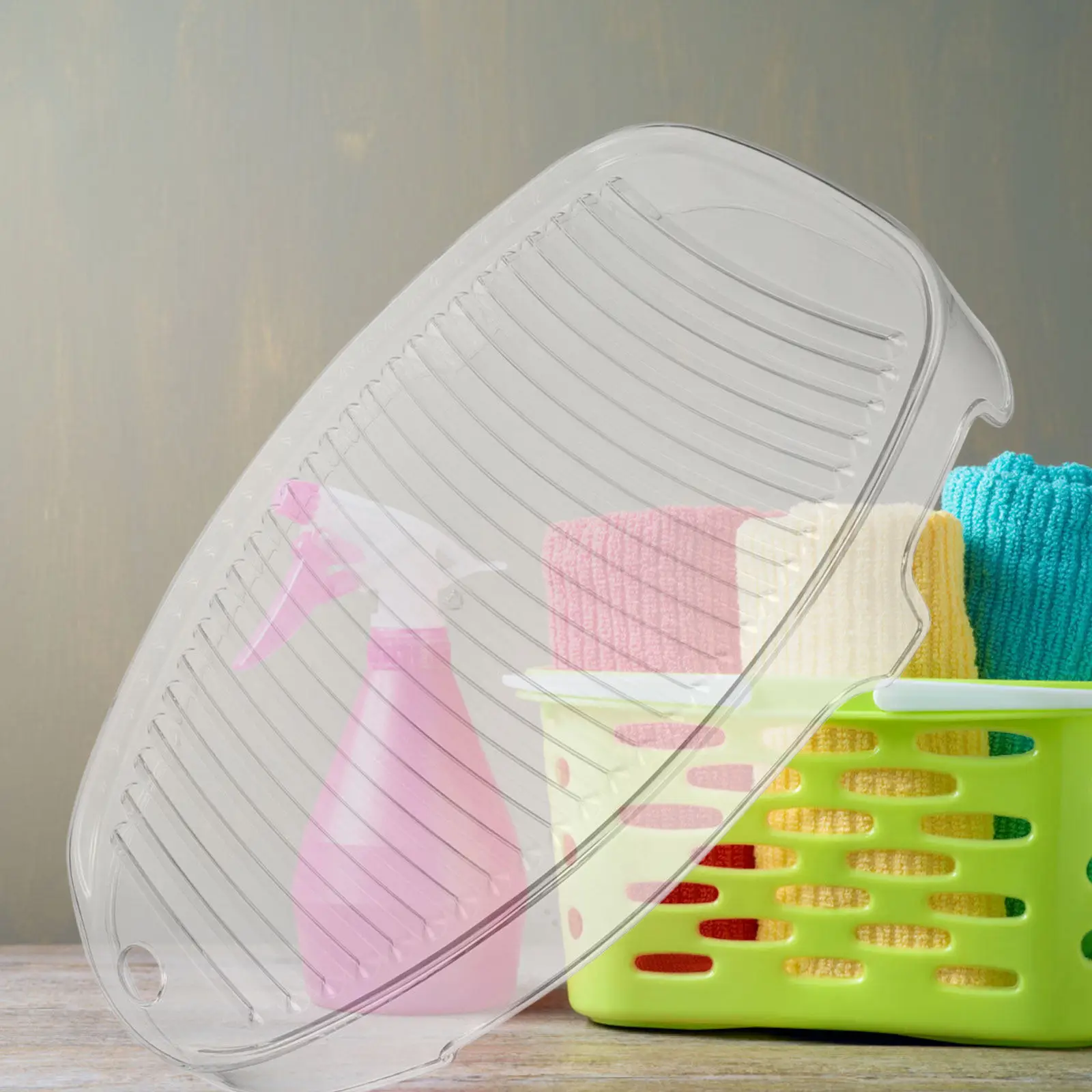 

Portable Durable Washboard Transparent Handheld Design for Laundry Easy to Move and Store Anti-Slip Surface for Travel