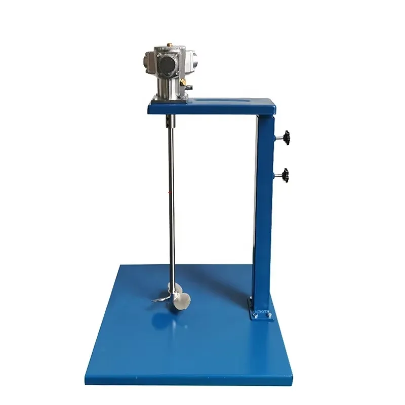 Pneumatic Mixer Manual Lifting Industrial Agitator Small Disperser For Paint Ink Glue Coating High Speed Stable Wear Resistant