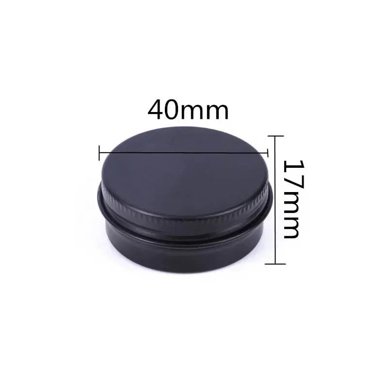 50 stks/partij Schroefdraad Aluminium Doos 15g Lege Tin Pot Kaars Potten Ronde Monster Pot Voor Gezichtscrème Lippenbalsem cosmetische Containers