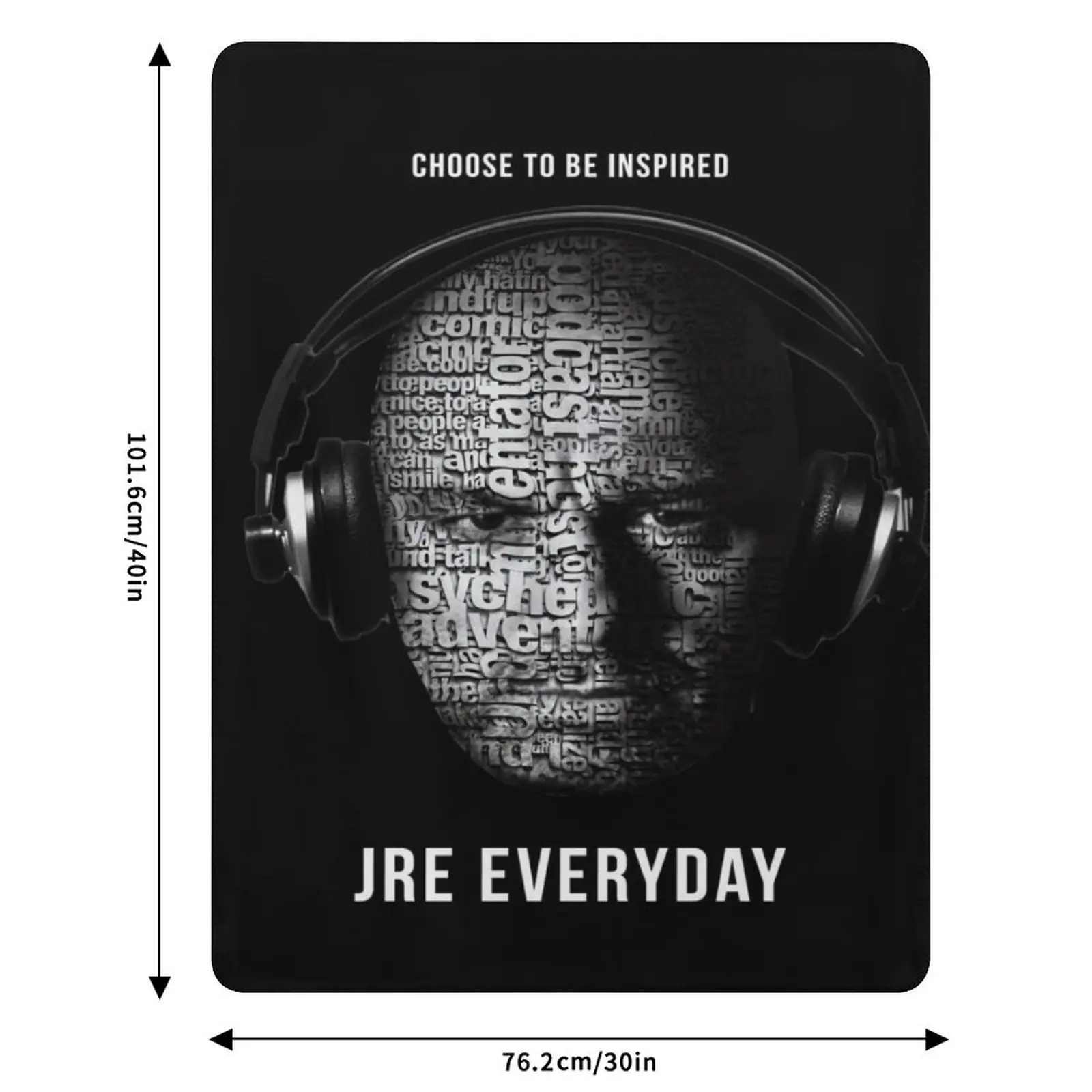 JRE Everyday FacialText Throw Blanket halloween anime Cute Soft Blankets