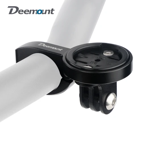 Soporte para ordenador de bicicleta Deemount, soporte TT para manillar, velocímetro, incluido. 3 adaptadores para GARMIN Bryton Wahoo se adapta a la cámara GoPro