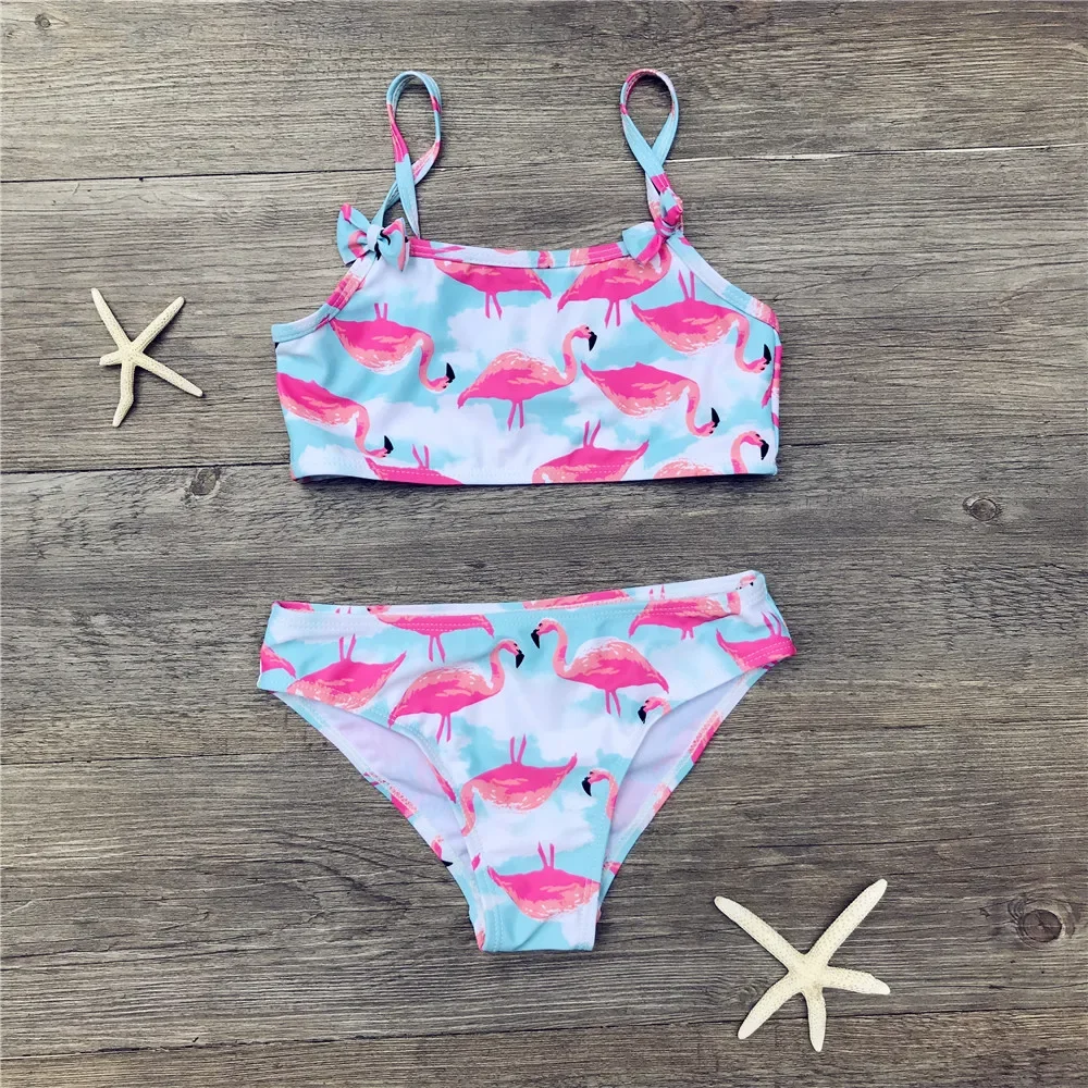 Print Children Swimwear Girls Bikini Set Kids Swimsuits Girl Biquini Infantil Girls 2pcs Swimsuits Kids Bathing Suits Beachwear