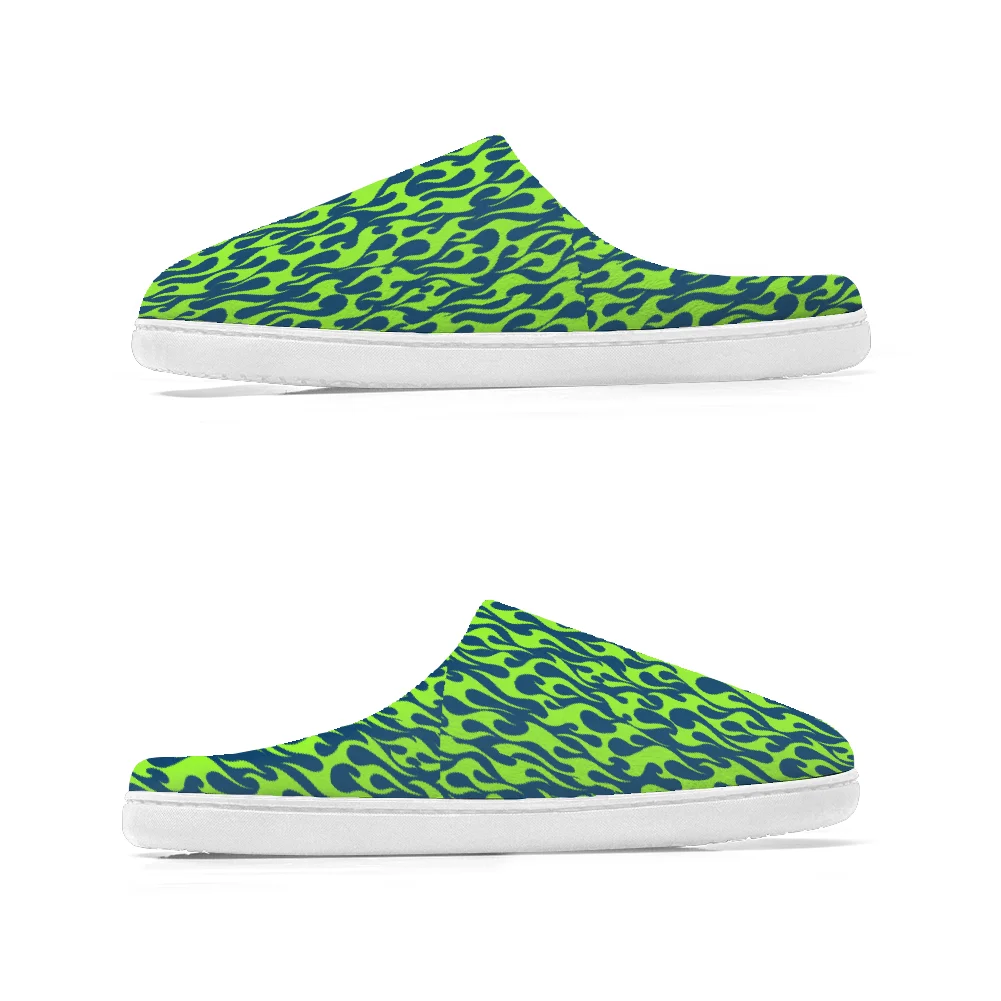 รองเท้าแตะผ้าฝ้ายแบบสวมใส่สบายคุณภาพสูง ให้ความอบอุ่นและสบายเท้า