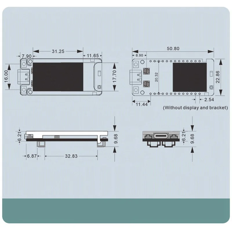 A47Z Nó T114 Rastreador Meshtastico Nordic NRF52840 SX1262 Lorawan Para Arduino Posicionamento Devboard TFT Display BLE Wifi