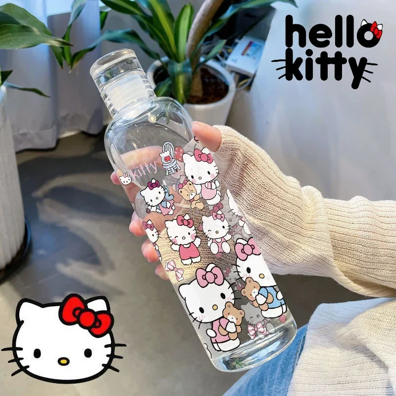 

Sanrio Hello Kitty Water Bottle Fashion High Capacity Sport Bottle Portable Travel Bottles Outdoor Fitness Sport Drinking Bottle