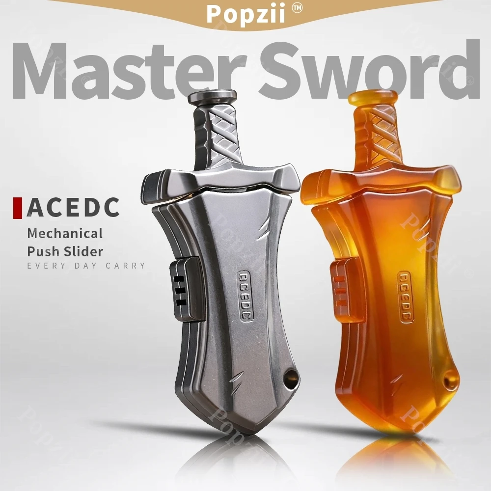 

ACEdc PEI Master Sword Механический слайдер DingDing Непоседающие игрушки Сенсорные игрушки для взрослых Офисные гаджеты для снятия стресса