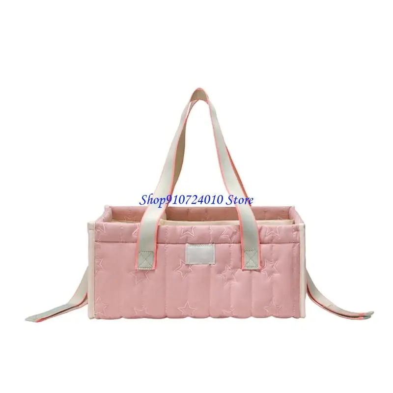 

77HD Oxford Cloth Mom Travel Bag Diaper Organiser with Compartments for Infant Supplies and Compact Folding