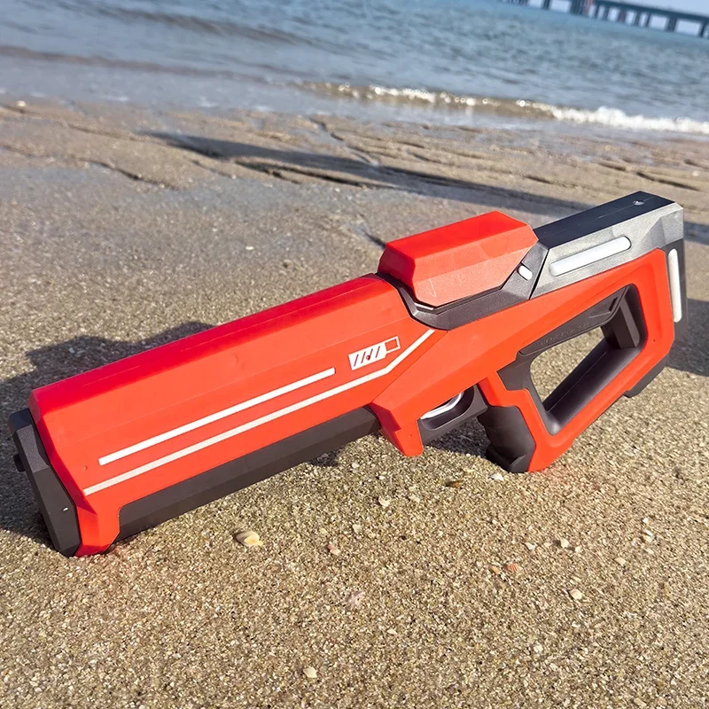 Elektryczne pistolety na wodę 43 cm dla dorosłych, mocne, automatyczne, z funkcją ssania wody, letnie zabawki na plażę dla dzieci, prezent.