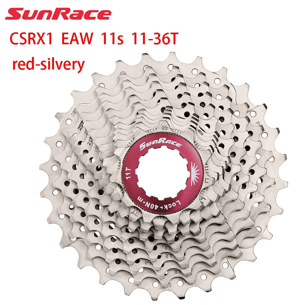 SUNRACE 11-Gang CSRX1 EAV EAS EAW EAU 11-28/32/36T Fahrradkassette Rennradkassette für HG Fahrradanschluss – Detail 11