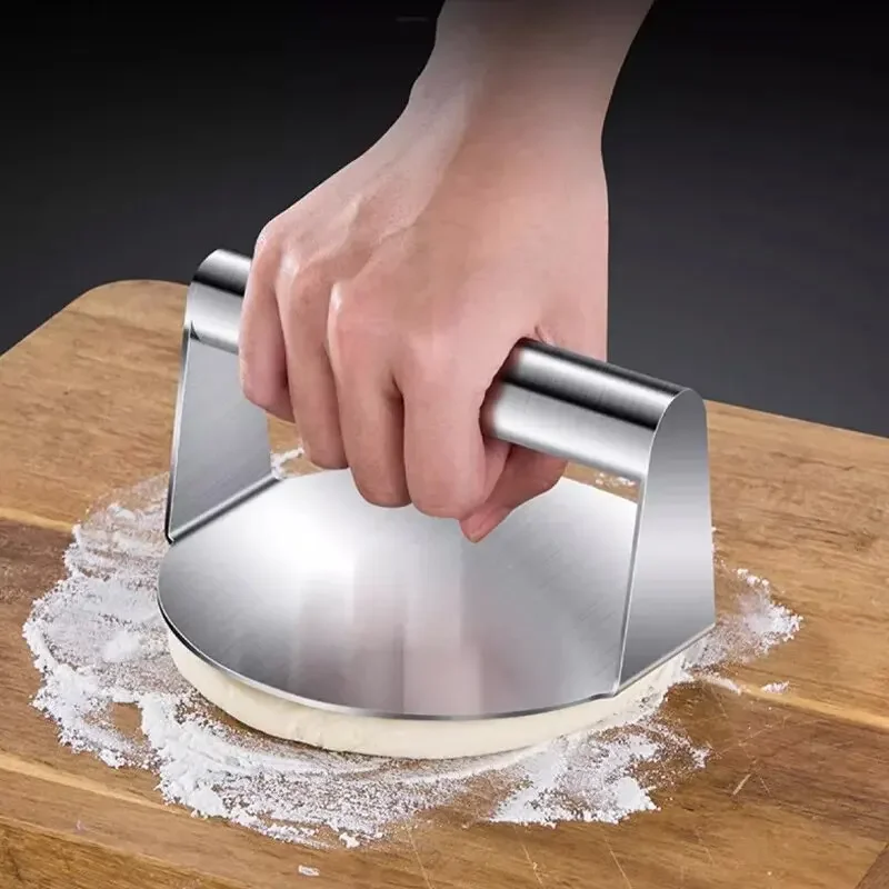 1pc Stainless Steel Hamburg Meat Press Professional Square Press Non-Stick Patty Press Easy Clean for Meats Kitchen Accessories