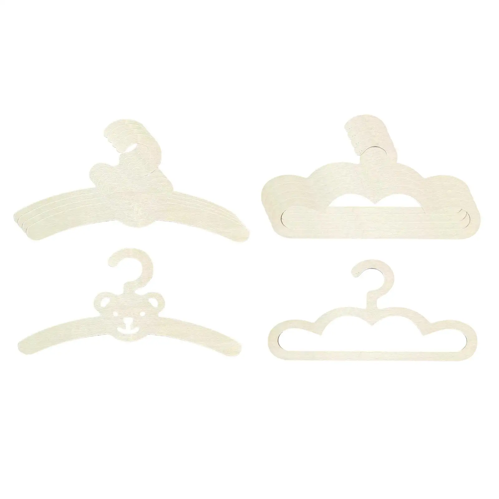 5 Pieces Baby Clothes Hangers Closet Organizer Anti Slip Kids Clothes Hangers Wooden Clothes Hangers for Coats Pants Clothing