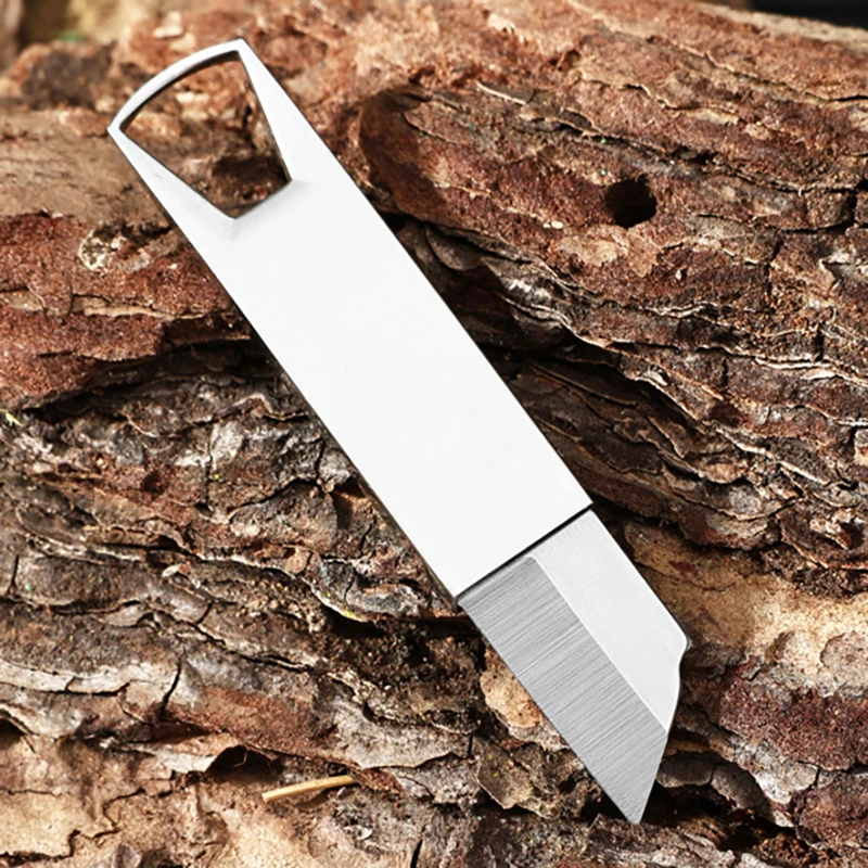 Mini Pocket Knife Stainless Steel USB Flash Drive Knife Sharpening Fruit Pencil Unboxing Portable Tool Small Finger Knife