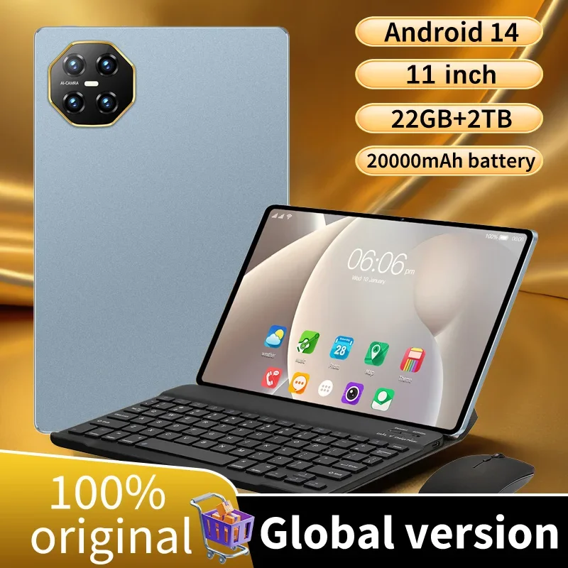 

2025 Original Pad XT Mate 22GB RAM WiFi Tablet Fast Delivery 20000mAh Productivity Boost Ultra Thin Design Android 14 Bluetooth