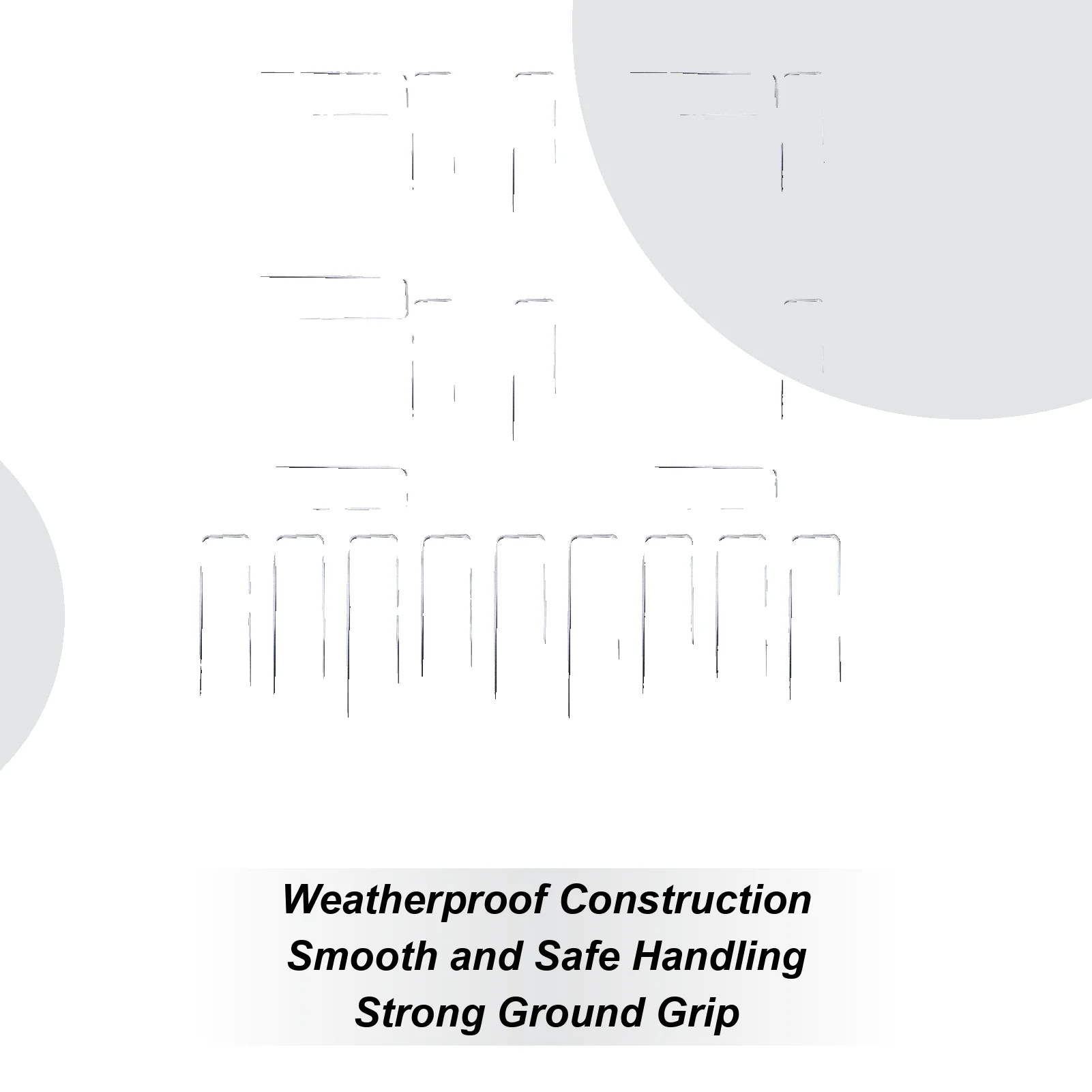 

Пейзажные колья, 30 шт., металлические сверхмощные садовые шпильки, уличные шпильки для двора, U-образные колья, наземные шипы для украшения, рождественский свет