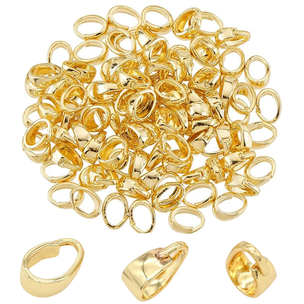 20/40Pcs Gold Plating Brass Pendants Clasps Connector DIY Necklace Bracelet Clasp Jewelry Making Supplies Accessories Wholesale