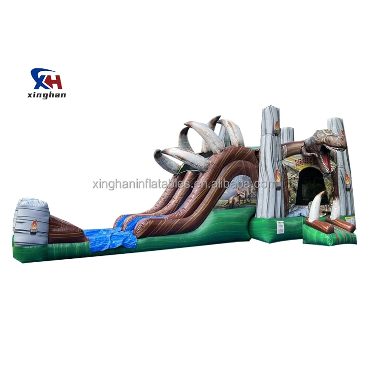 Dinosaur Bouncer Slide Combo Commercial Inflatable Bouncer Inflatable Bounce Castle for Kids Jumper Bouncy Jumping House Partygl
