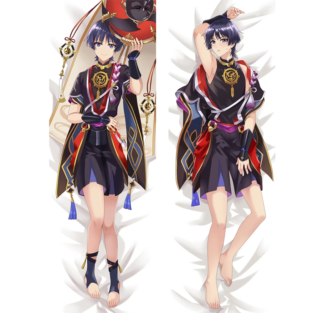 

50x160cm 2 Way Genshin Impact New Scaramouche Anime Cosplay Dakiamkura Pillow Cover Double-Sided Printed Pillowcase Otaku Gift