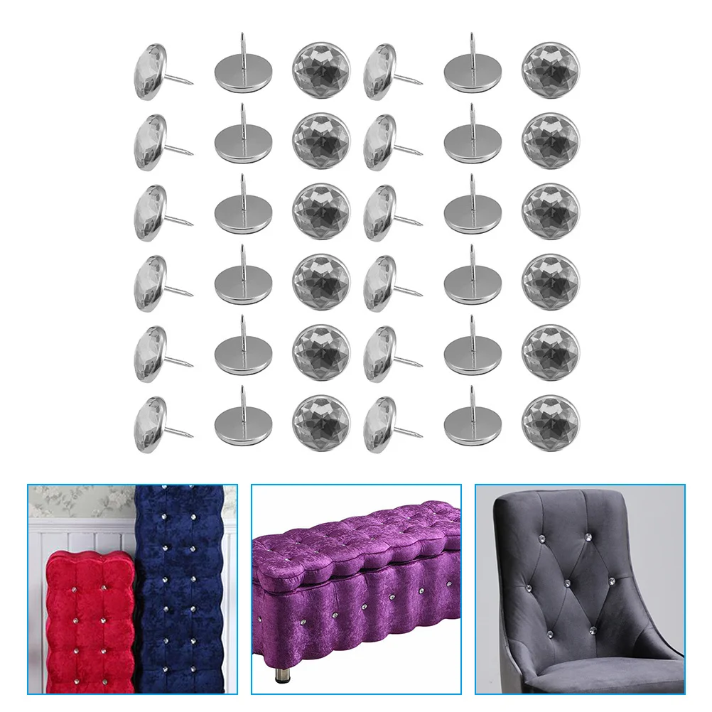 

50Pcs Sofa Tacks Sturdy Material Exquisite Shape Furniture Accessories Decorate Sofas Chairs Long Lasting