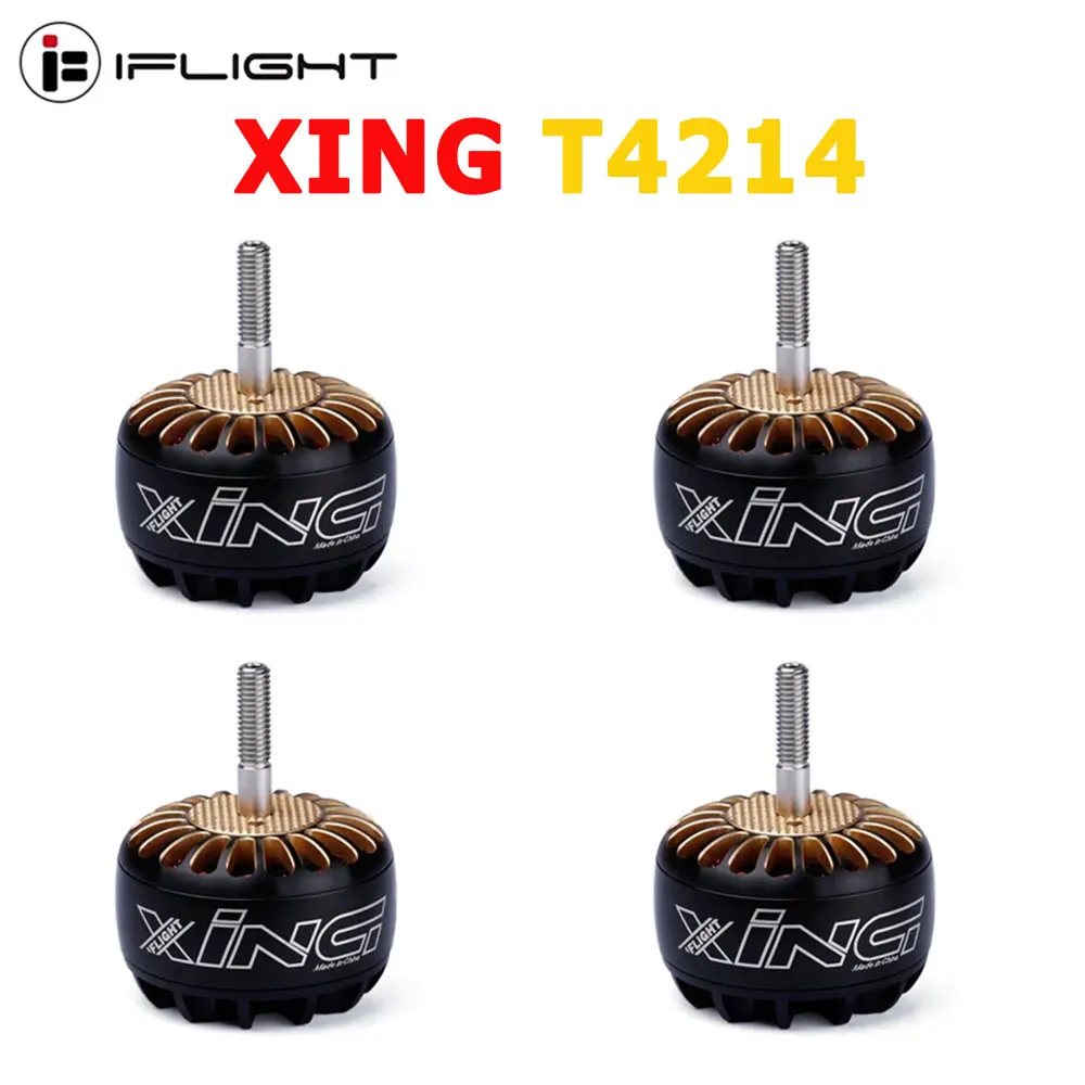 

IFlight XING T4214 4214 400KV / 660KV 3-8S X-CLASS Brushless Motor compatible 14/15/16inch propeller for iX15 X-class FPV Drone