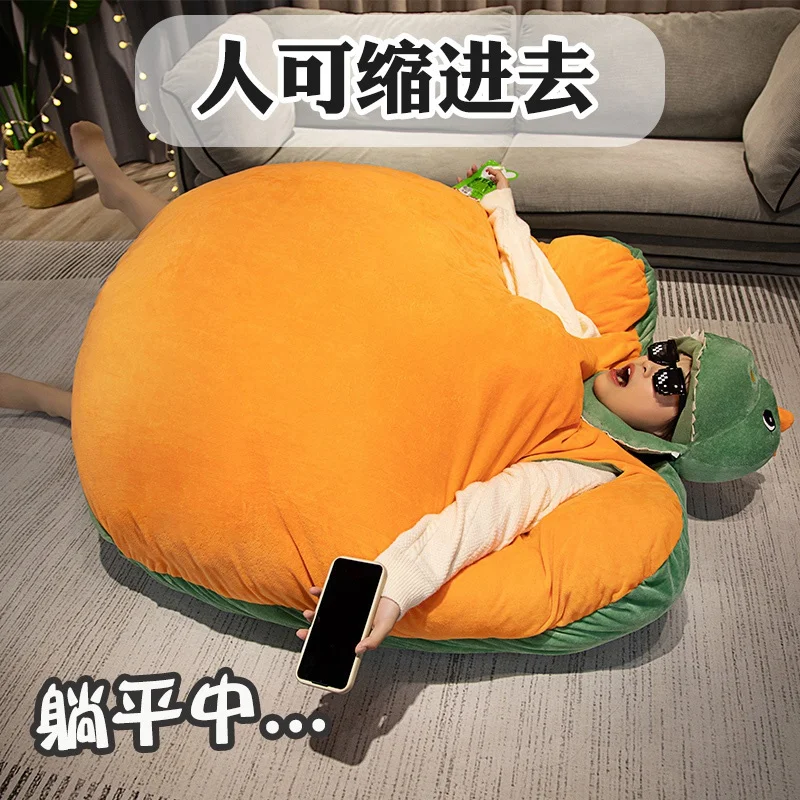 Turtle Sleeping Bag Clothes Giant Bed Pillow  Doll Girl Cushion  Head Oversized Lazy Person Can Wear Throw 