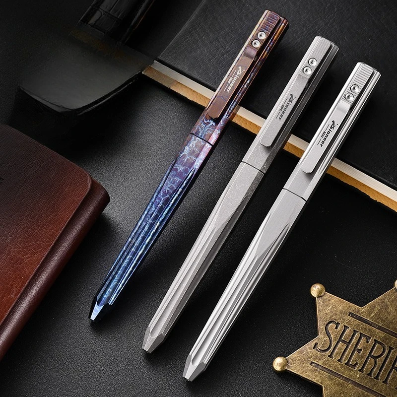 Pen Tactical Glass - Draagbare EDC-tactische pen van titaniumlegering met