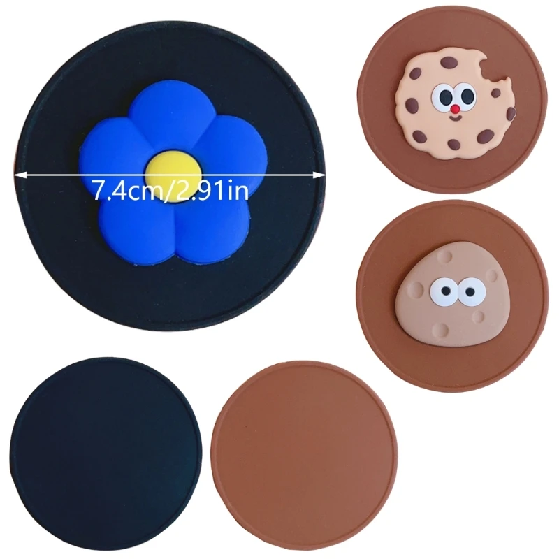 Cartoon Lens Caps Silicone Cover for 90 Camera Lens Protector With Easy Carry Rope Silicone Lens Cover 24BB