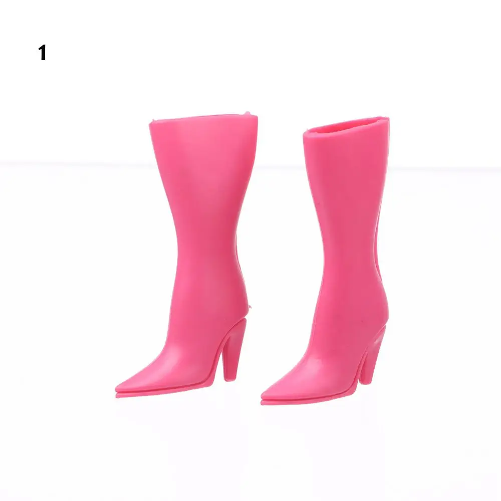 1 pair Plastic 1/6 Female 30cm Dolls Boot Long Knees Boots  Shoes Accessories