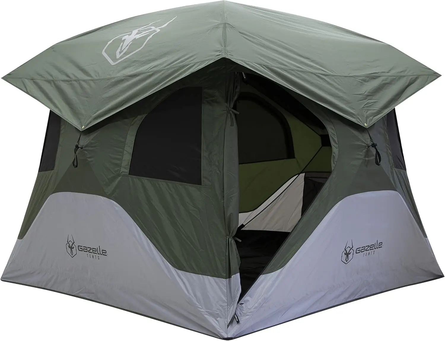 

™ T4 Hub Tent, Easy 90 Second Set-Up, Waterproof, UV Resistant, Removable Floor, Ample Storage Options, 4-Person