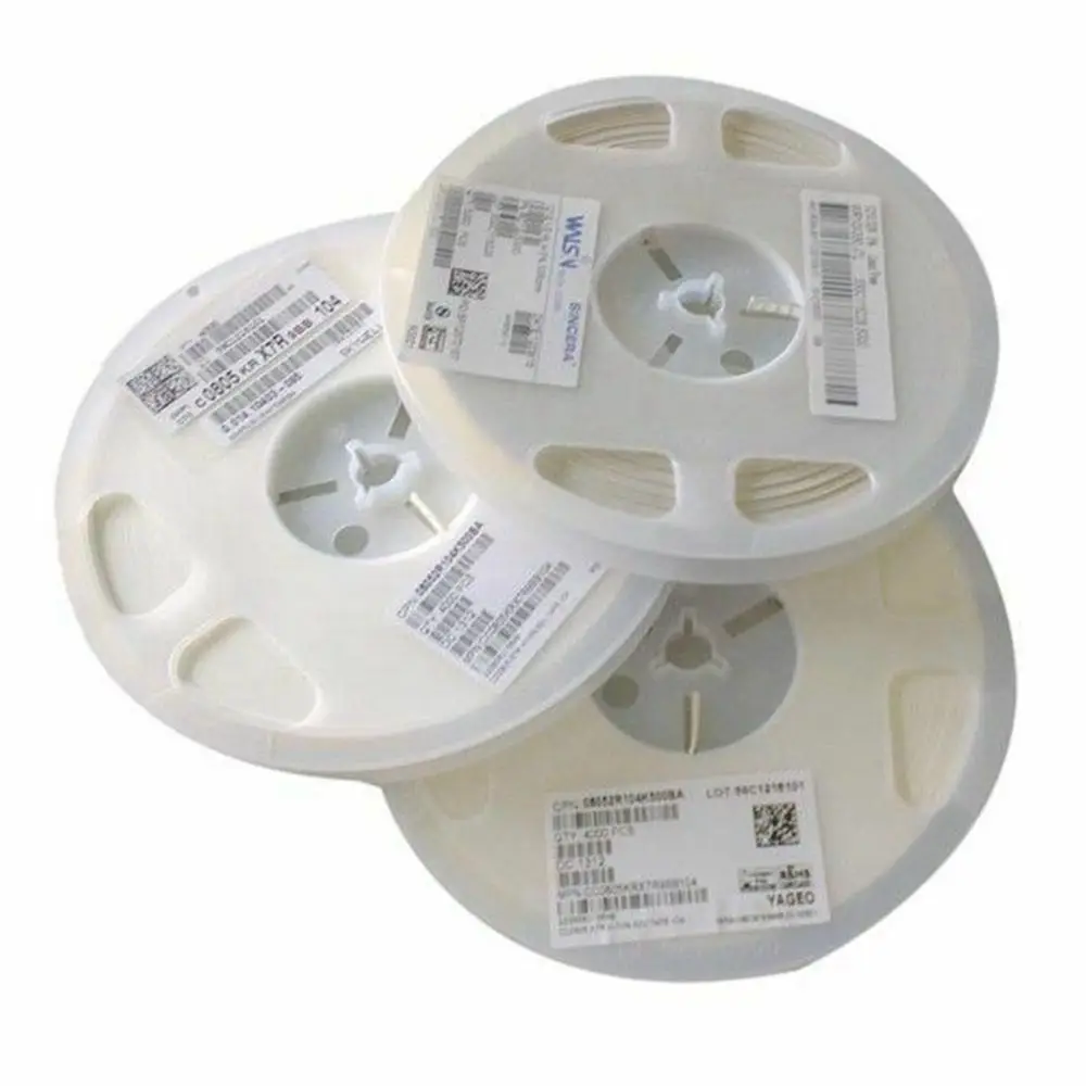 500pcs 100nF 104K 50V 0805(2012) 2*1.2mm 10% X7R SMD Chip Ceramic Capacitor MLCC