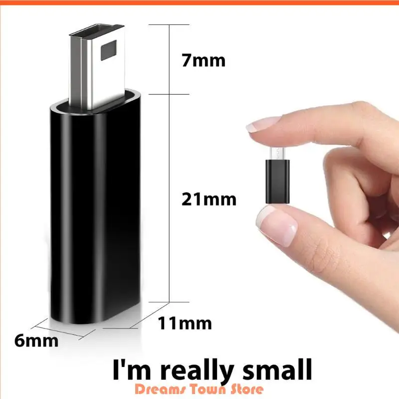 

HX6A USB C Female to Mini USB Male Adapter USB Type C to Mini USB Adapter Converter