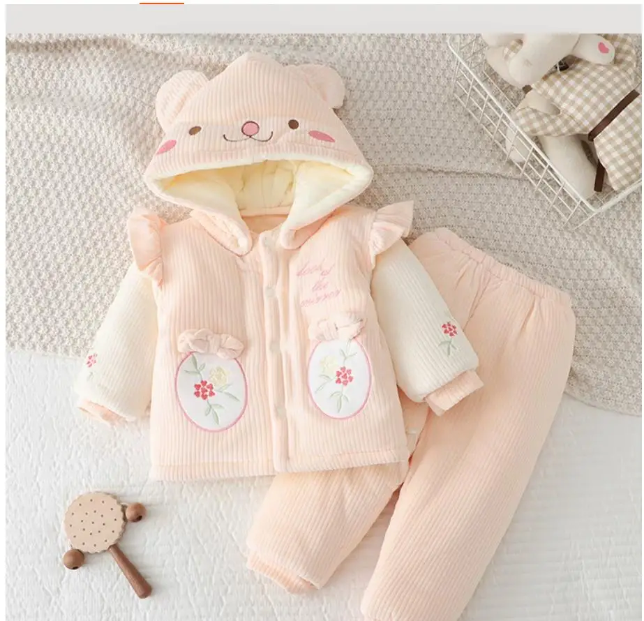 Princess girls thin cotton lace three piece suit