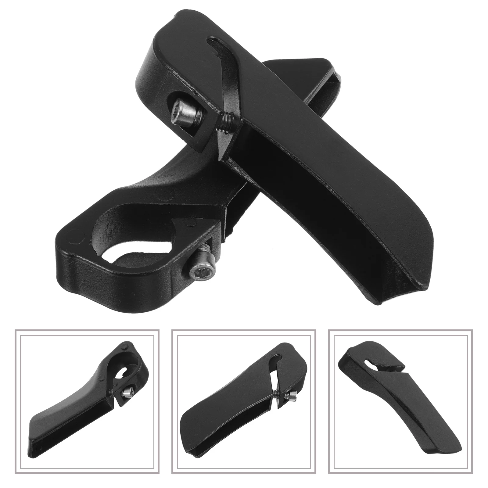 

1Pair Aluminum Alloy Bike Handlebar Ends Durable Metal Plastic Cycling Grips Ergonomic Shock Absorption Non-Slip Bike