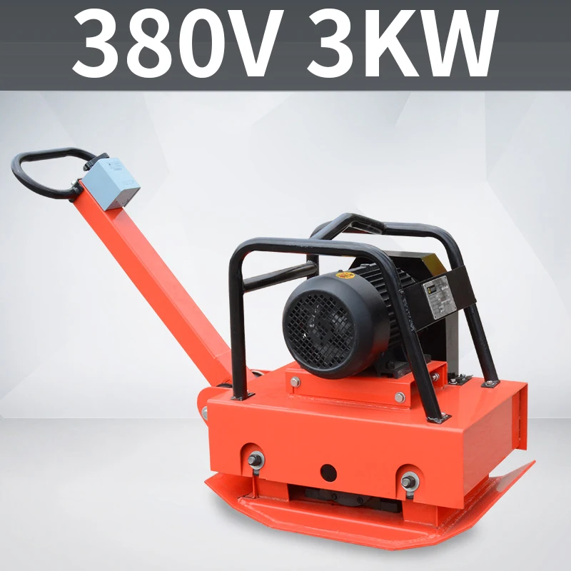 380V Electric Two-way Plate Compactor 4KW/3KW Ground Small Vibration Compactor Asphalt Pavement Foundation Vibration Tamper