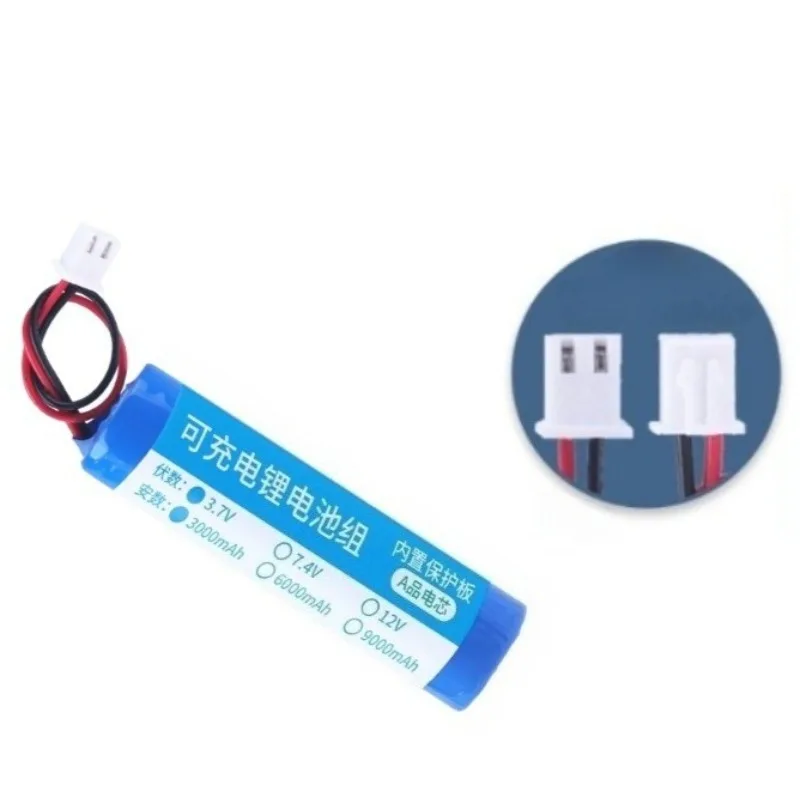 18650 Cylindrical Power Lithium Battery Pack 3.7V for Record Player Sound System Headlight Rechargeable Batteries