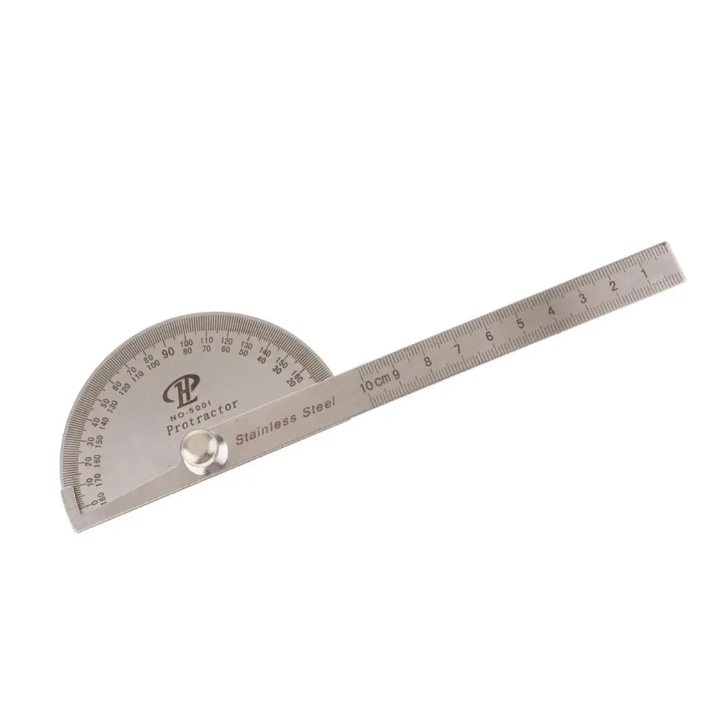 Stainless Steel Rotary Protractor Angle 00mm Measuring Tool