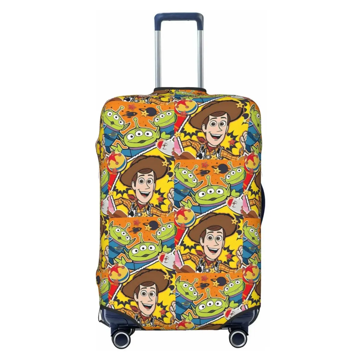 

Custom T-Toyes S-Storyes Travel Luggage Cover Washable Adventure Suitcase Cover Protector Fit 18-32 Inch