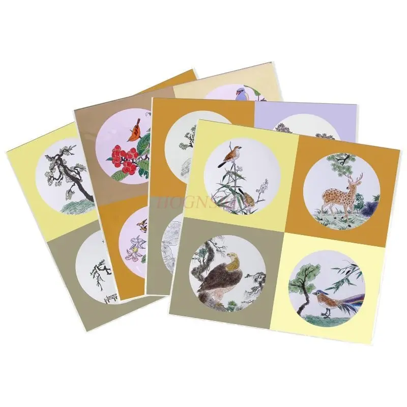 1pcs Introduction to Traditional Chinese Painting with Xuan Paper Thread Manuscript, Coloring, Gongbi Painting, White Drawing