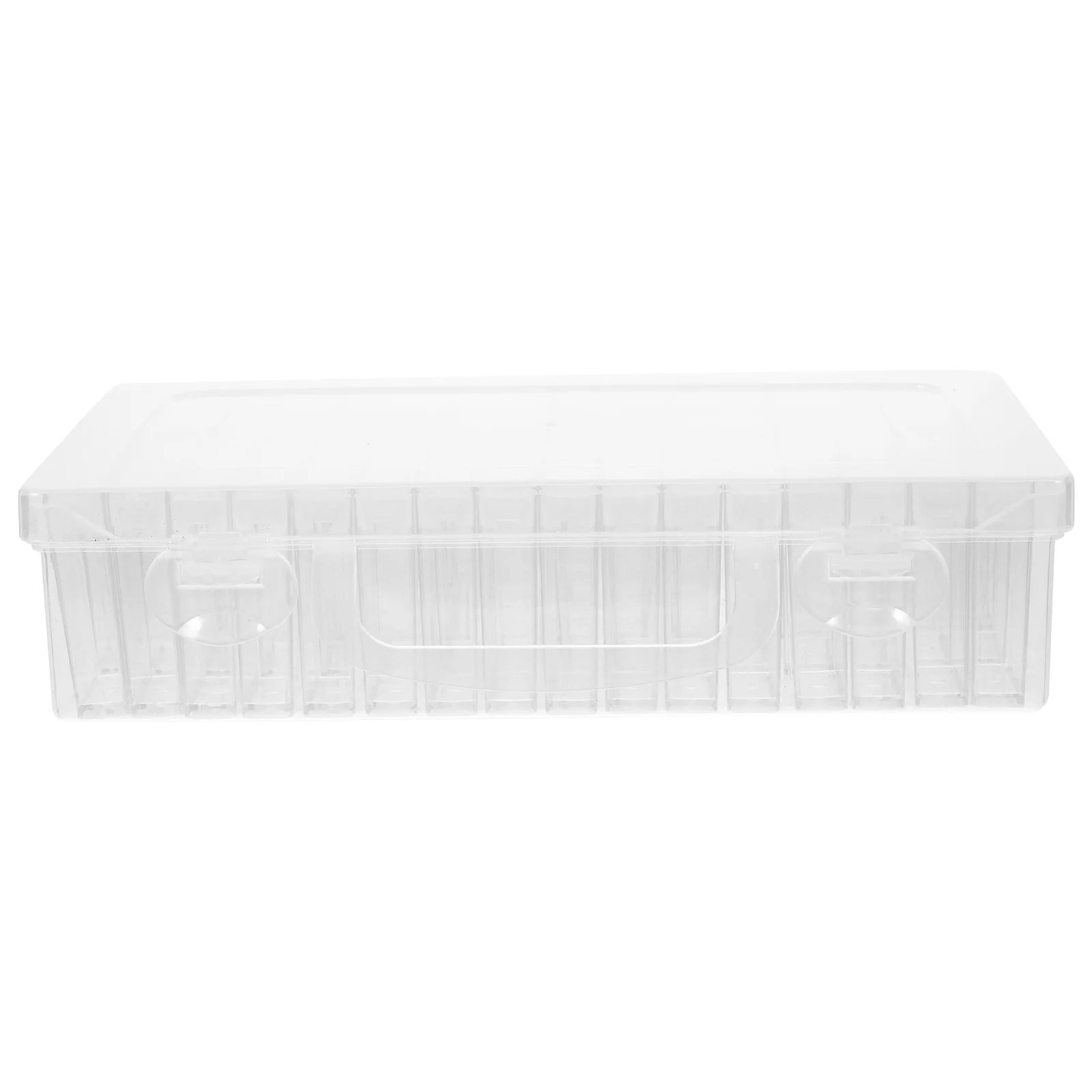 

1Set Plastic Seed Storage Box Clear Divided Organizer for Small Seeds Garden Portable Compact Sturdy Wear-Resistant Transparent