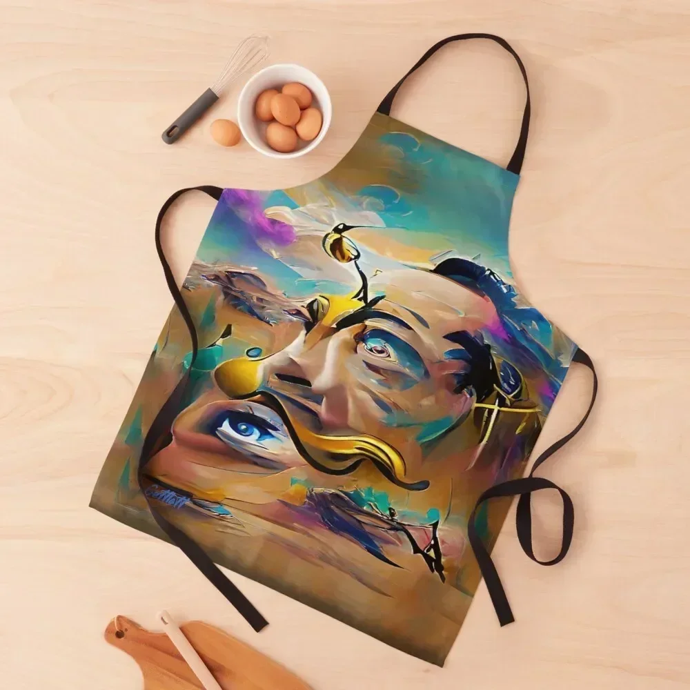 

Salvador Dali Tribute - Surreal - Surrealist - Dali Apron Cute Kitchen Accessories cookings for women Dress For Woman Apron