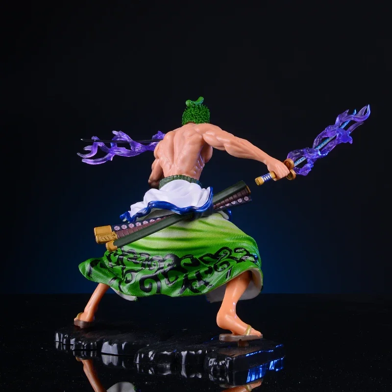 Nieuwe 20 cm Een Stuk Anime Figuur GK Roronoa Zoro Action Figure PVC Collectie Cartoon Model ornament Pop Gift Speelgoed verjaardagscadeau
