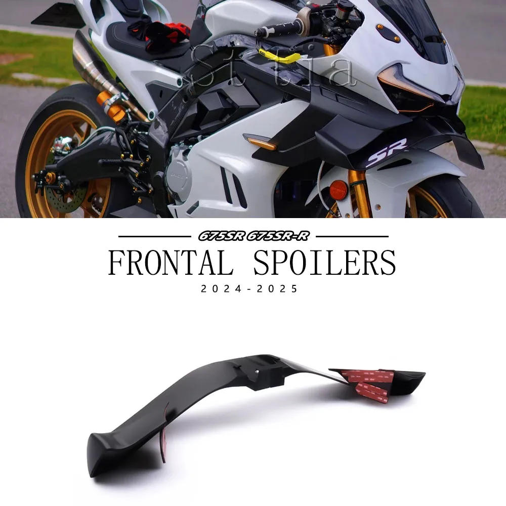 Für CFMOTO 675SR 2026 675 SR-R Frontspoiler Unterer Spoiler Untere Lippe GP Flügel Downforce Naked Frontspoiler 675SR-R 2024 2025