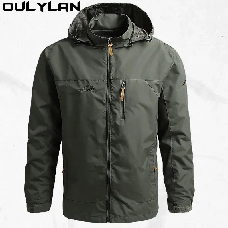 Oulylan Waterproof Army Clothes Men Windbreaker Military Field Jackets Outerwear s Tactical Pilot Coat Hoodie Hunting