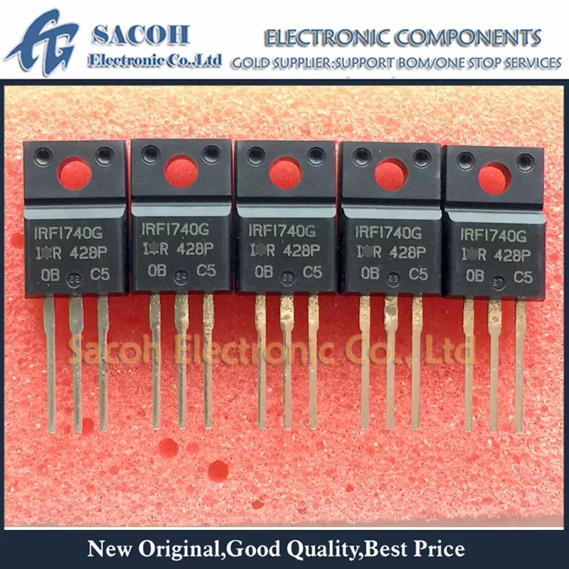 

New Original 10Pcs/Lot IRFI740G IRFI740 TO-220F 5.4A 400V N-ch Power MOSFET Transistor