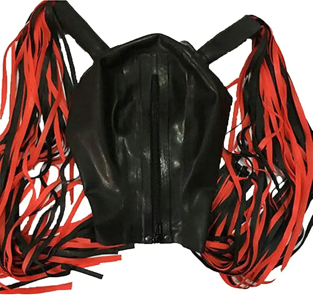 Handamde Latex Hood คู่ Latex Wigs สําหรับประสิทธิภาพหน้ากากยางคอสเพลย์คลับสวมชุดฮาโลวีนสําหรับสตรี