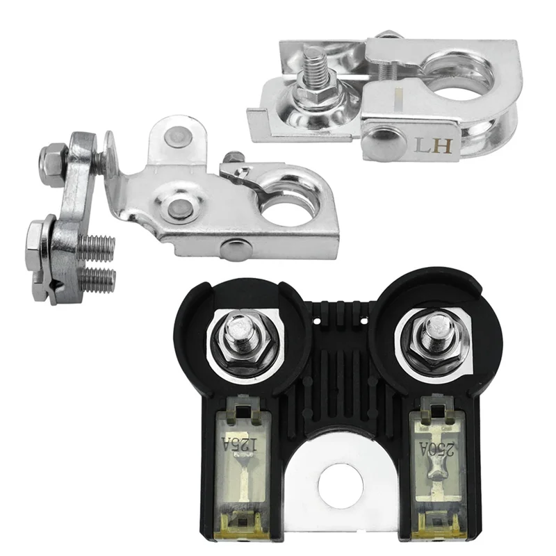 Fusível de bateria e braçadeiras terminais de bateria positiva e negativa substituem AL3Z-14526-AA (125A/250A) para Ford F150 2011-2014-Boom