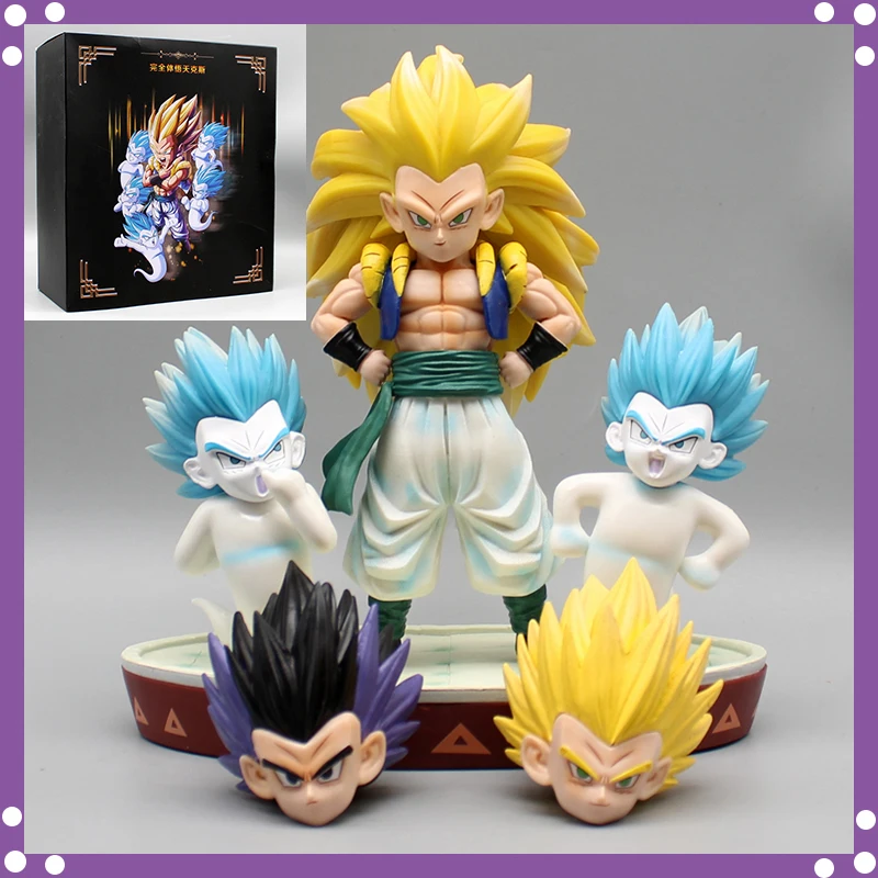 Dragon Ball Z Gotenks Combination Figure Pvc Ghost Squad Anime Action Figurine Collection Model Super Saiya 3 Statue Toys  20cm