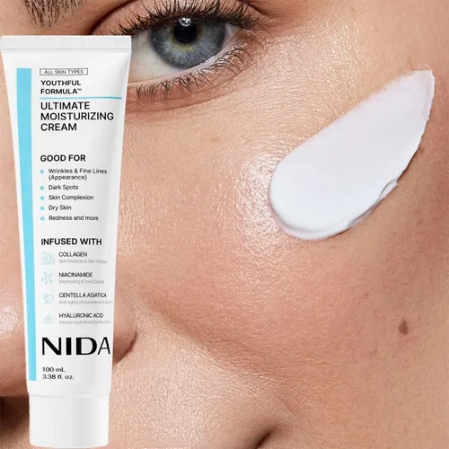 Imagen 2 del producto NIDA-crema facial de textura refrescante de plantas naturales, crema facial de absorción rápida, crema nutritiva hidratante diaria